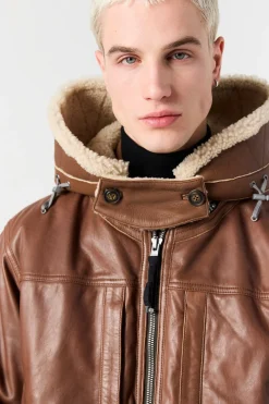 Parajumpers Bomberjacken|Jasjes-JULIUS SPECIAL - LEREN BOMBERJACK CLAY