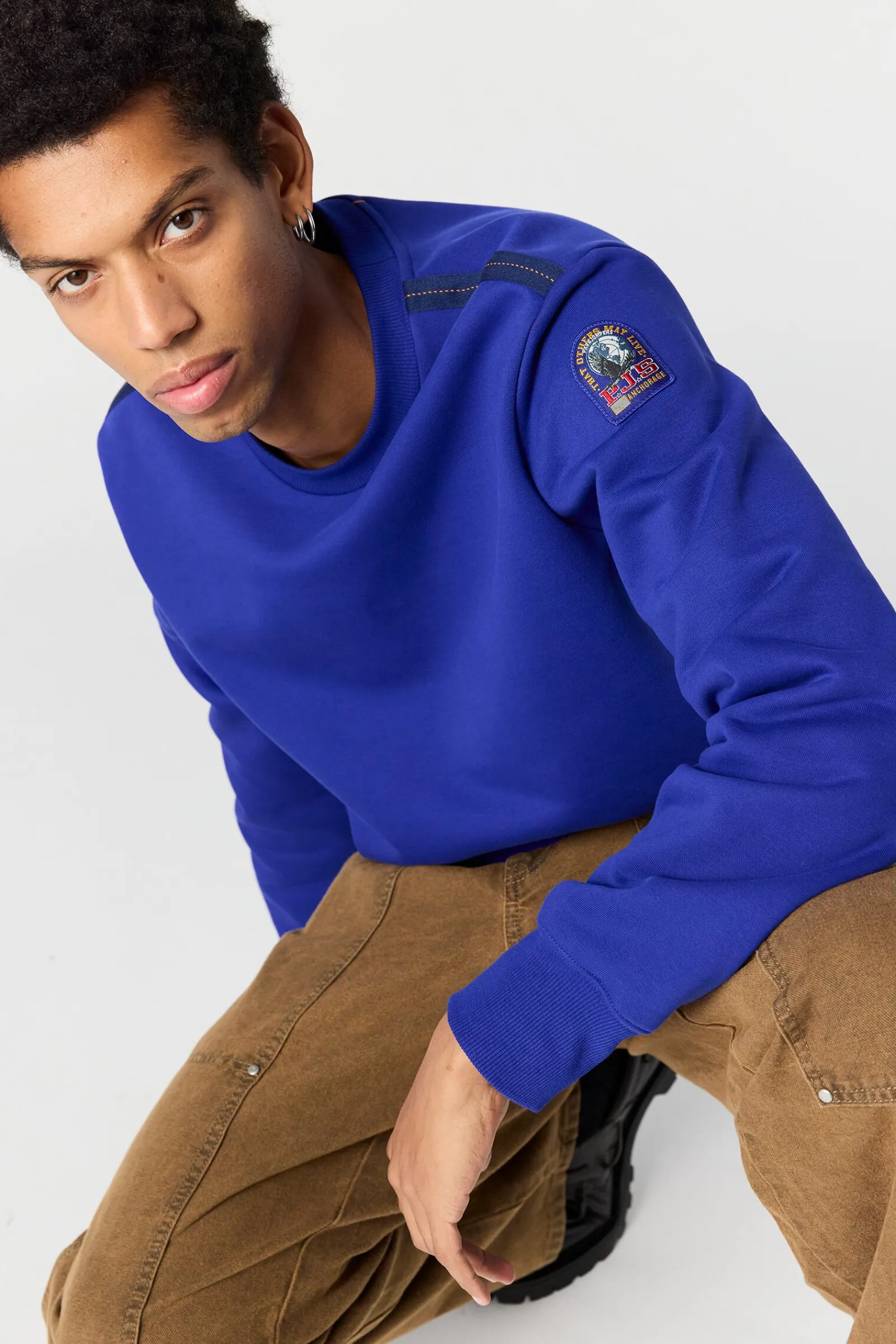 Parajumpers Sweaters-K2 - FLEECE MET RONDE HALS COSMIC BLUE