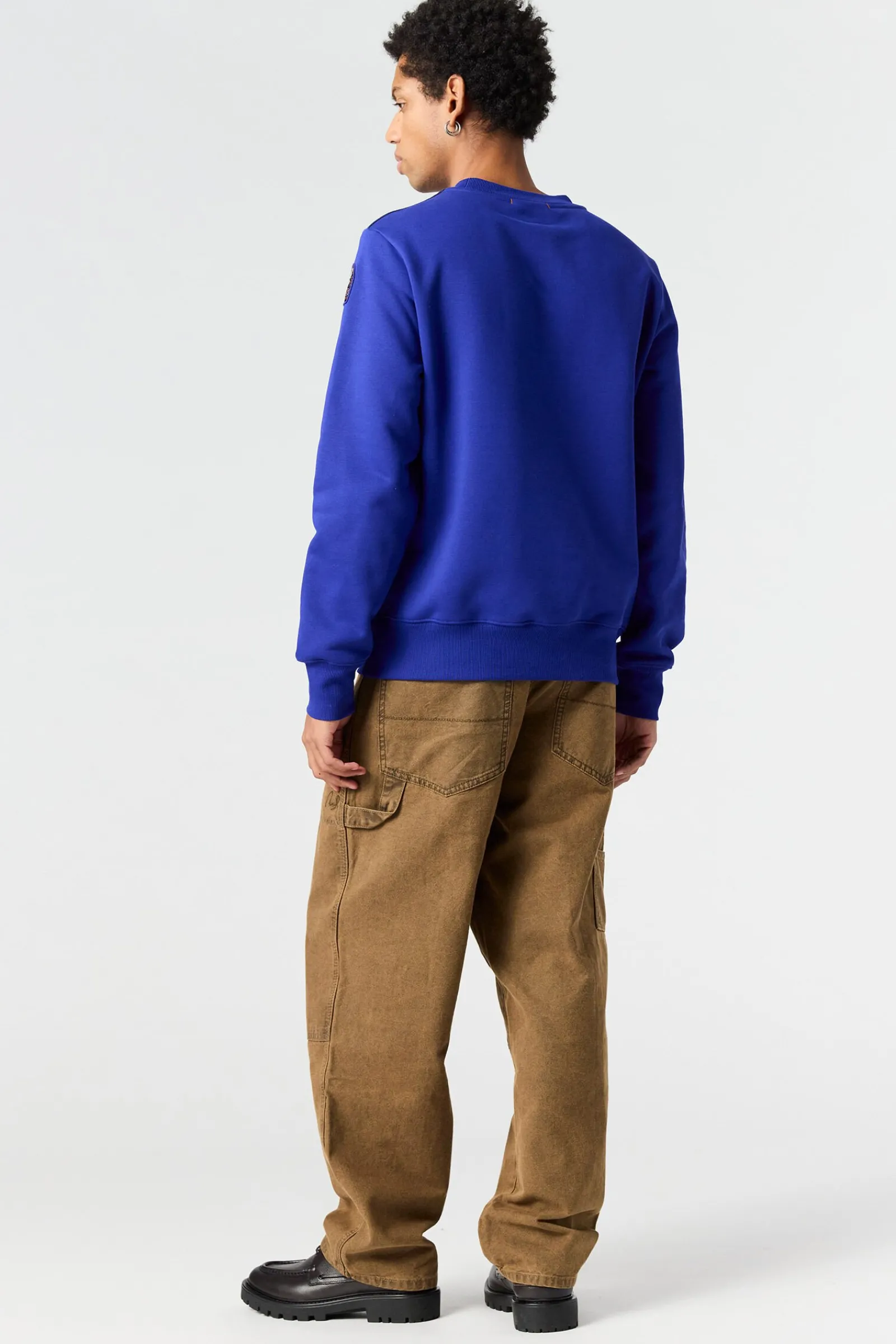 Parajumpers Sweaters-K2 - FLEECE MET RONDE HALS BLUE NAVY