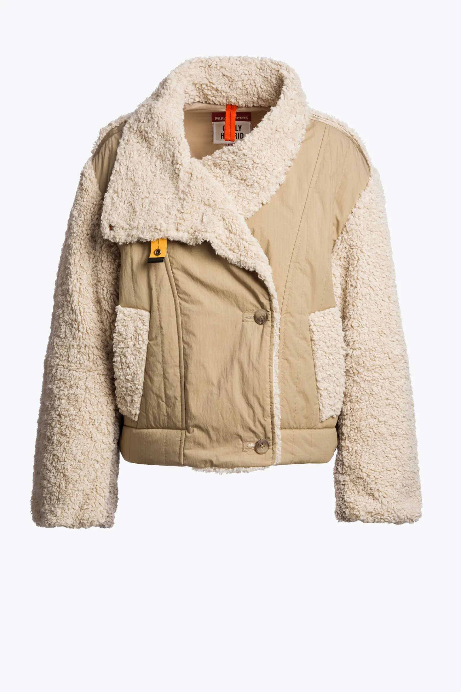 Parajumpers Jasjes-KAEDE - BOMBERJACK VAN KRULLEND FLEECE SUNKISSED-MOONBEAM-CHATEAU