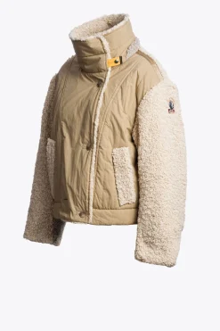 Parajumpers Jasjes-KAEDE - BOMBERJACK VAN KRULLEND FLEECE SUNKISSED-MOONBEAM-CHATEAU