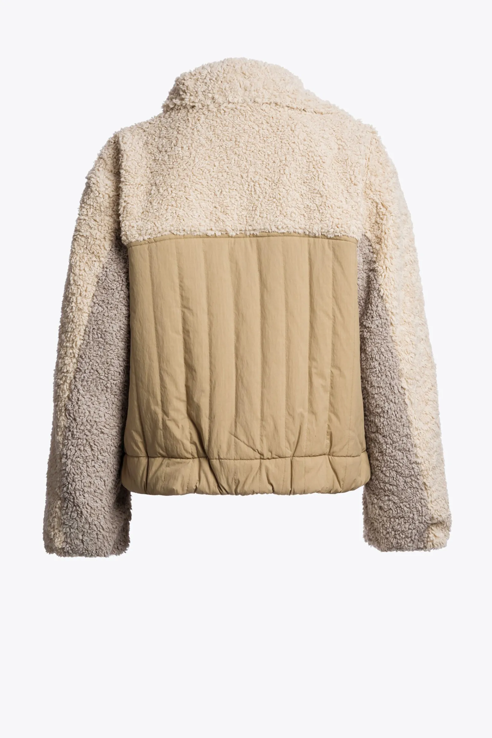 Parajumpers Jasjes-KAEDE - BOMBERJACK VAN KRULLEND FLEECE SUNKISSED-MOONBEAM-CHATEAU