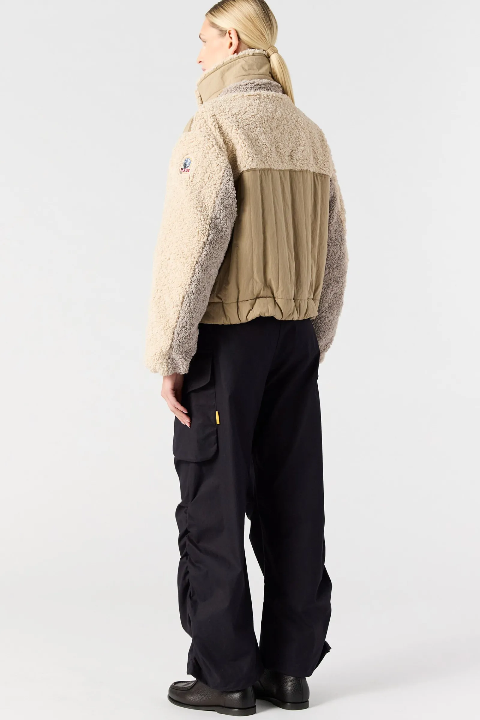 Parajumpers Jasjes-KAEDE - BOMBERJACK VAN KRULLEND FLEECE SUNKISSED-MOONBEAM-CHATEAU