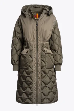 Parajumpers Donsjassen|Parka-KAGURA - LANGE DONSJAS OLIVE GREY