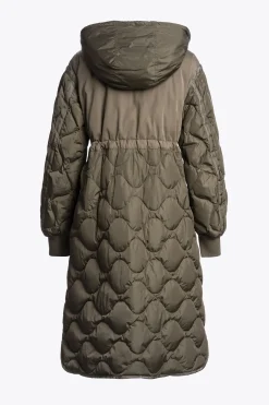 Parajumpers Donsjassen|Parka-KAGURA - LANGE DONSJAS OLIVE GREY