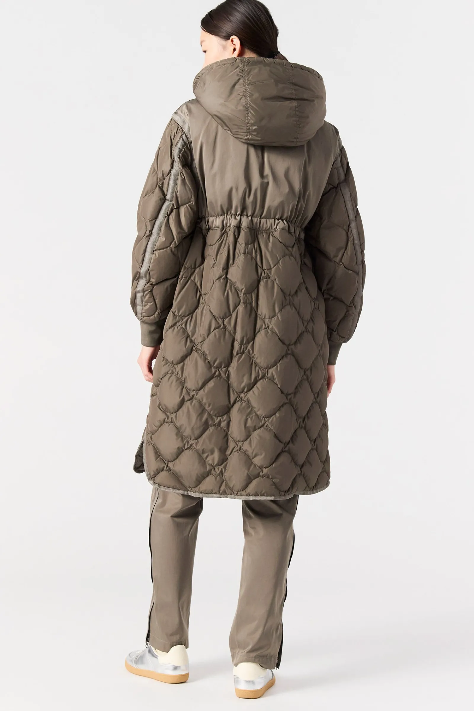 Parajumpers Donsjassen|Parka-KAGURA - LANGE DONSJAS OLIVE GREY