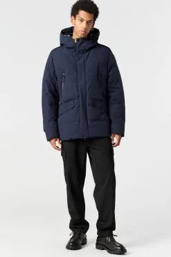 Parajumpers Regenjassen|Donsjassen-KAZU - JACK MET CAPUCHON BLUE NAVY