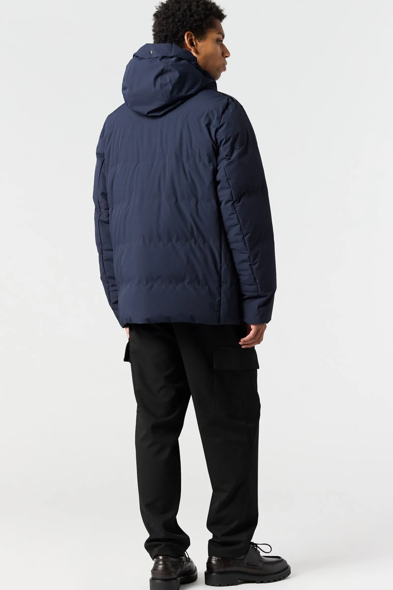 Parajumpers Regenjassen|Donsjassen-KAZU - JACK MET CAPUCHON BLUE NAVY