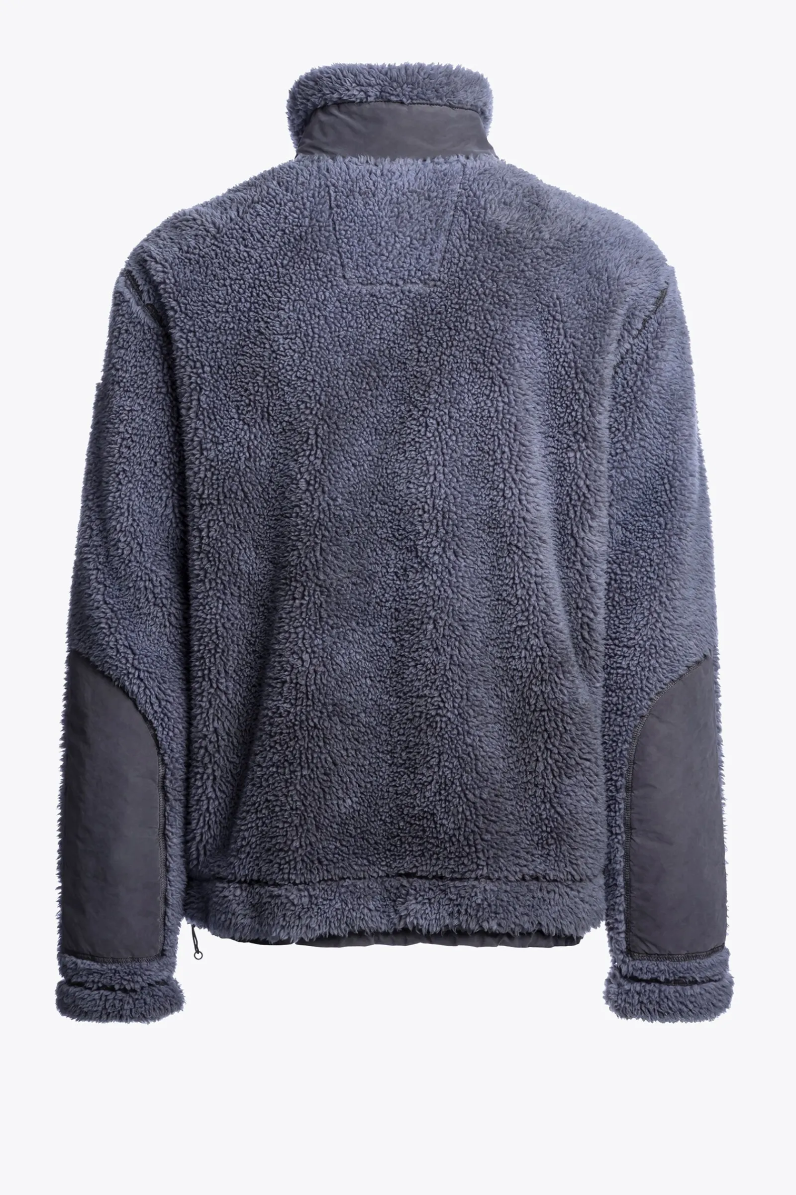 Parajumpers Sweaters-KIMBALL - SWEATER MET VOLLEDIGE RITS VAN KRULLEND FLEECE BLUE NAVY