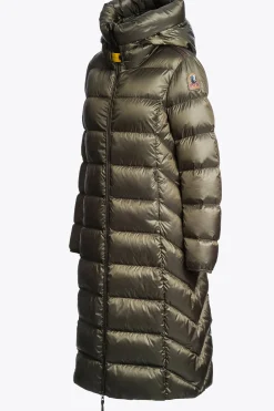 Parajumpers Donsjassen-LEAH - DONSJACK MET CAPUCHON OLIVE GREY