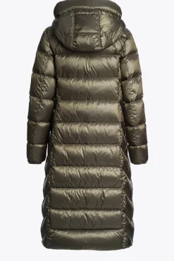 Parajumpers Donsjassen-LEAH - DONSJACK MET CAPUCHON OLIVE GREY