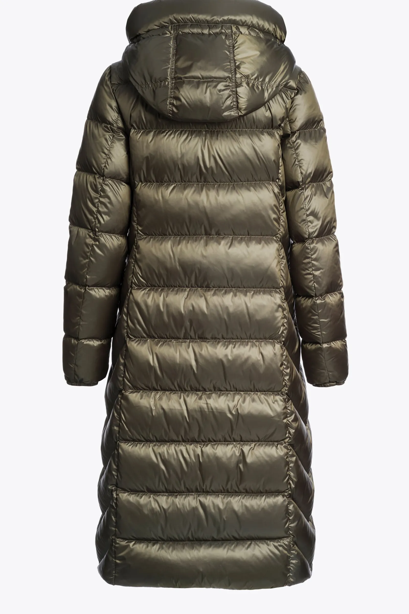 Parajumpers Donsjassen-LEAH - DONSJACK MET CAPUCHON OLIVE GREY