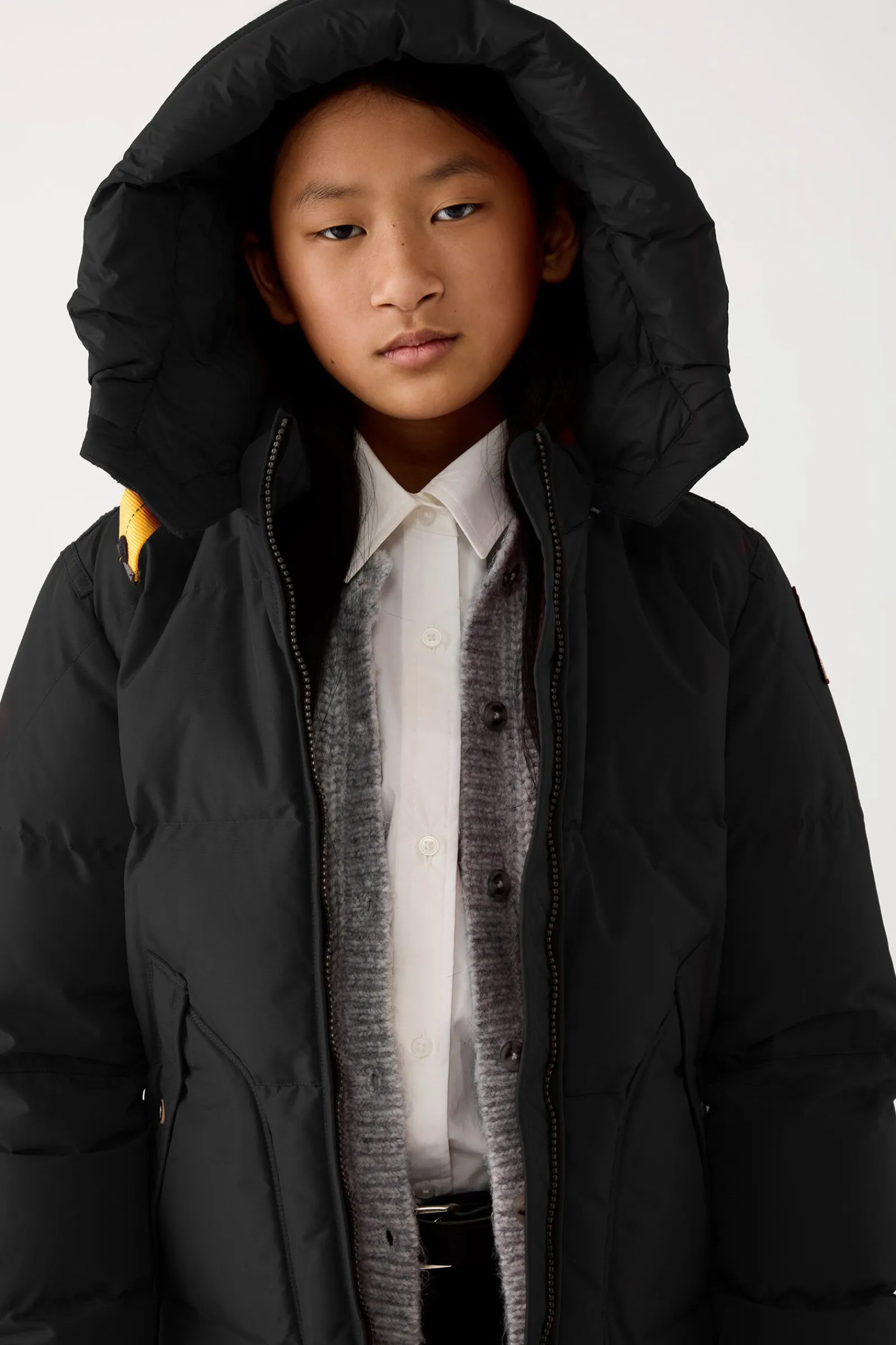Parajumpers Meisjes-LONG BEAR - PARKA MET CAPUCHON BLACK