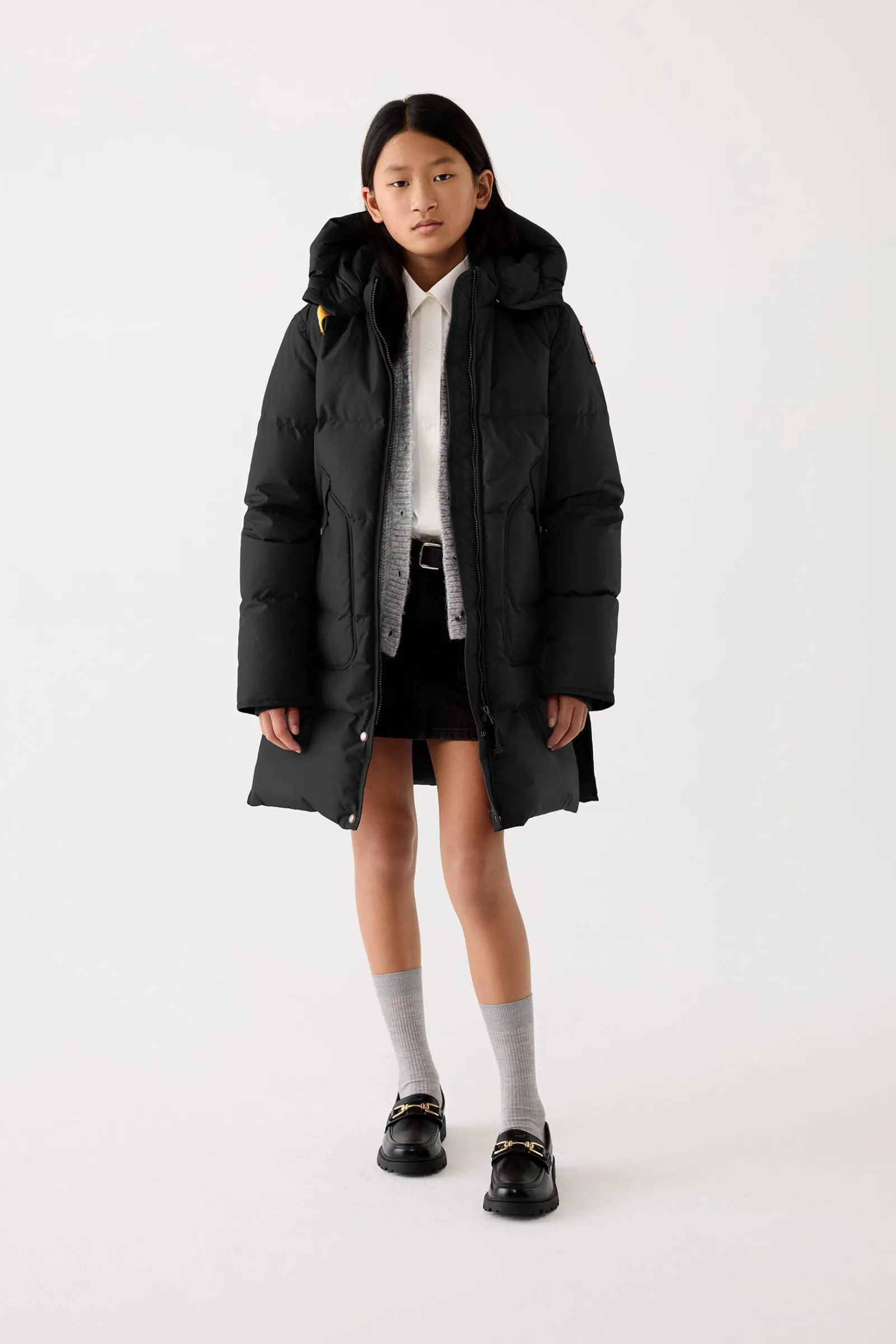 Parajumpers Meisjes-LONG BEAR - PARKA MET CAPUCHON BLACK