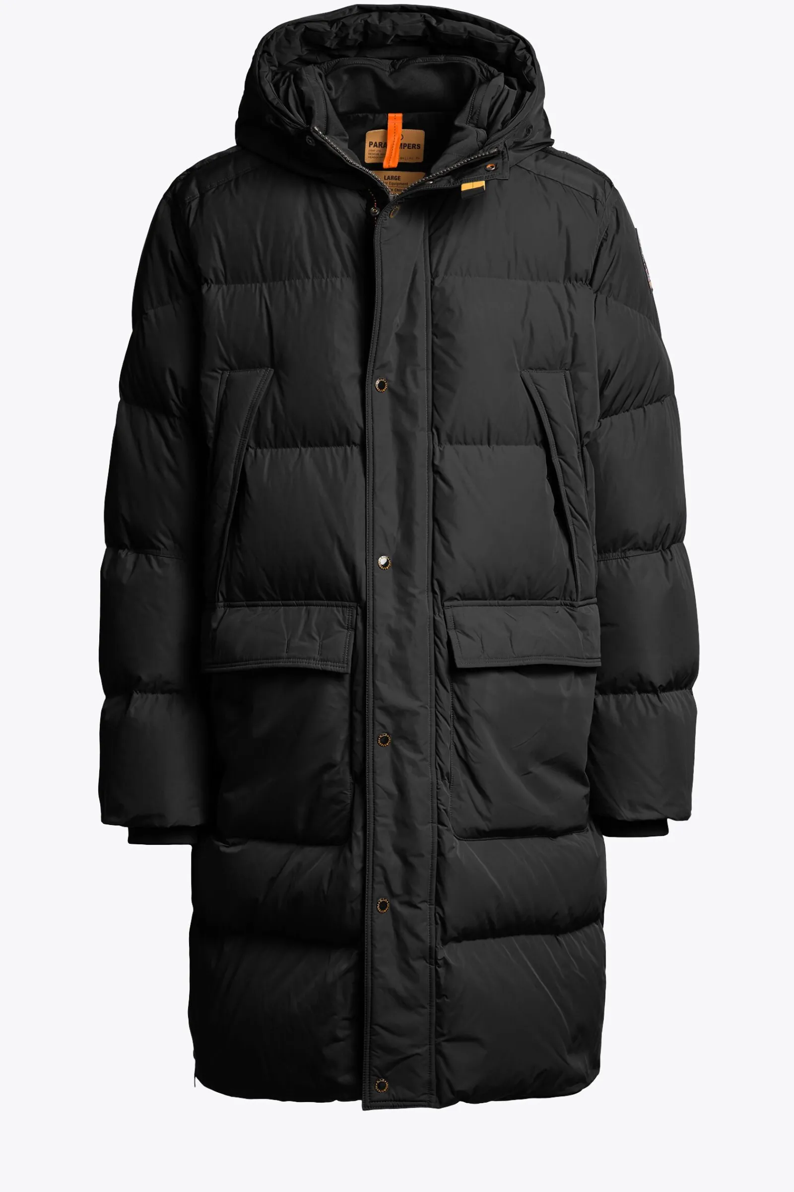 Parajumpers Donsjassen|Parka Jas-LONG BEAR - PARKA MET CAPUCHON BLACK