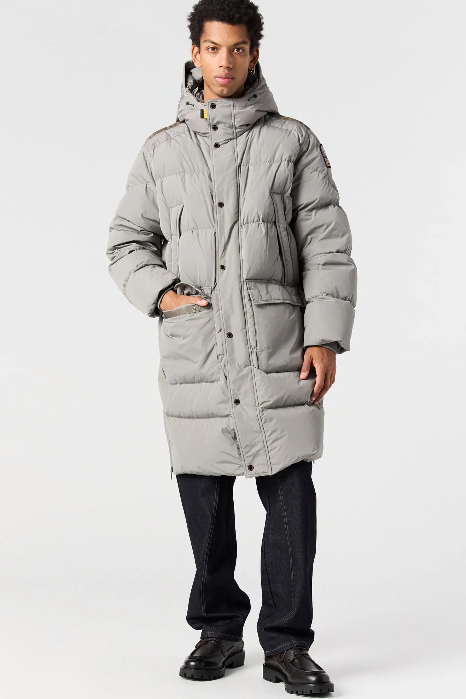 Parajumpers Donsjassen|Parka Jas-LONG BEAR - PARKA MET CAPUCHON BLACK