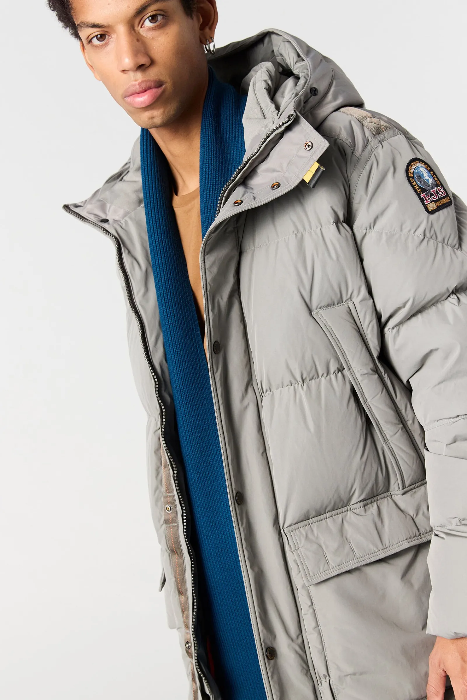 Parajumpers Donsjassen|Parka Jas-LONG BEAR - PARKA MET CAPUCHON BLACK