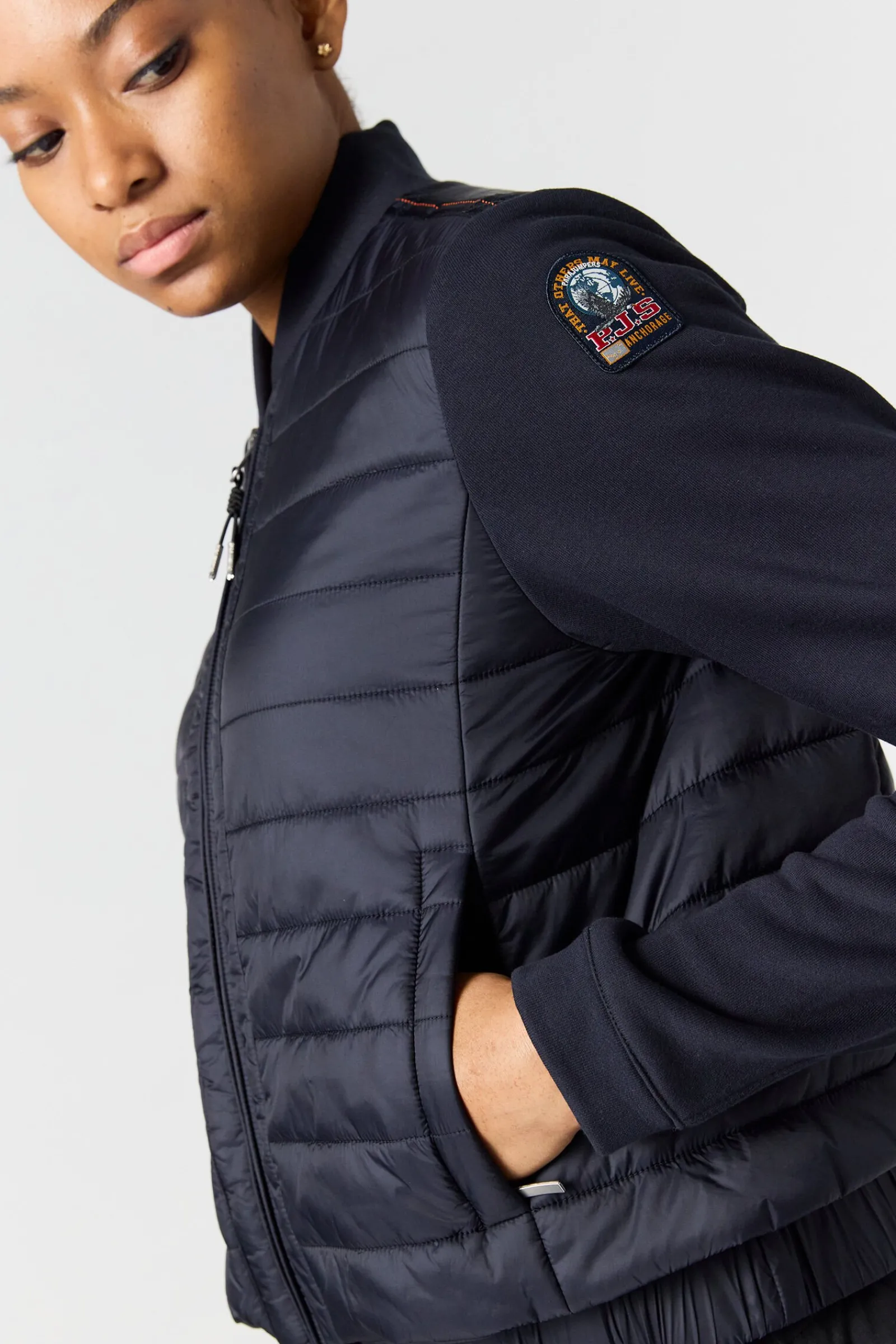 Parajumpers Hybrids|Jasjes-LORETTA - HYBRIDE FLEECE SWEATER PENCIL