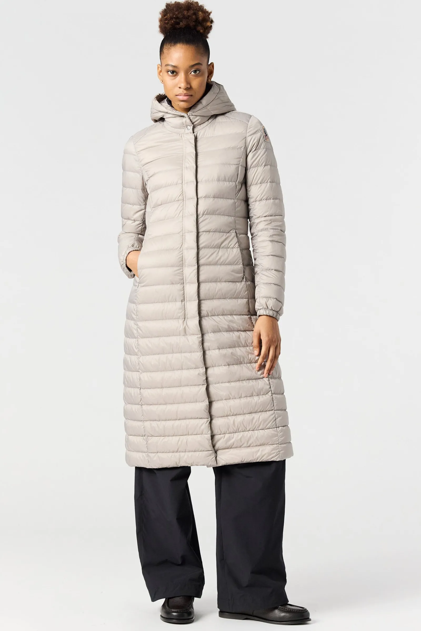 Parajumpers Donsjassen-MAGALIE - EXTRA LANGE DONSJAS BLACK