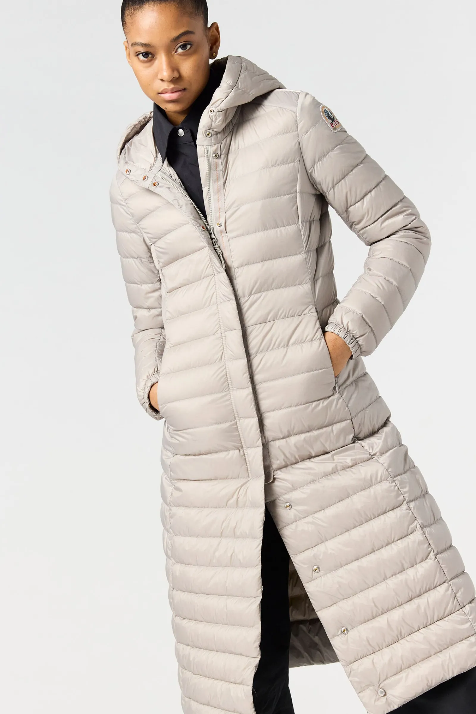 Parajumpers Donsjassen-MAGALIE - EXTRA LANGE DONSJAS CHATEAU GREY