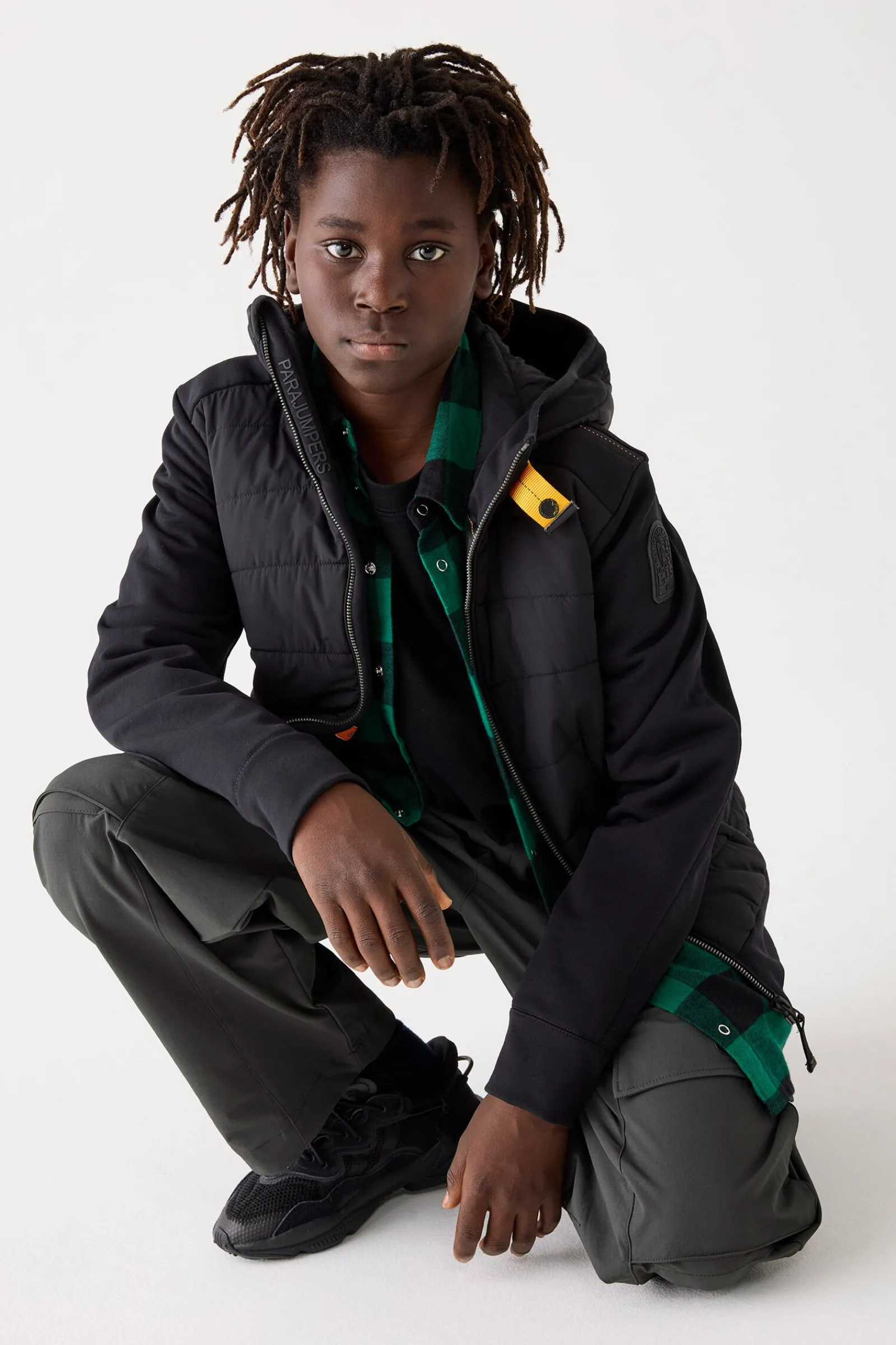Parajumpers Jongens-MANFRED - HYBRIDE JAS BLACK