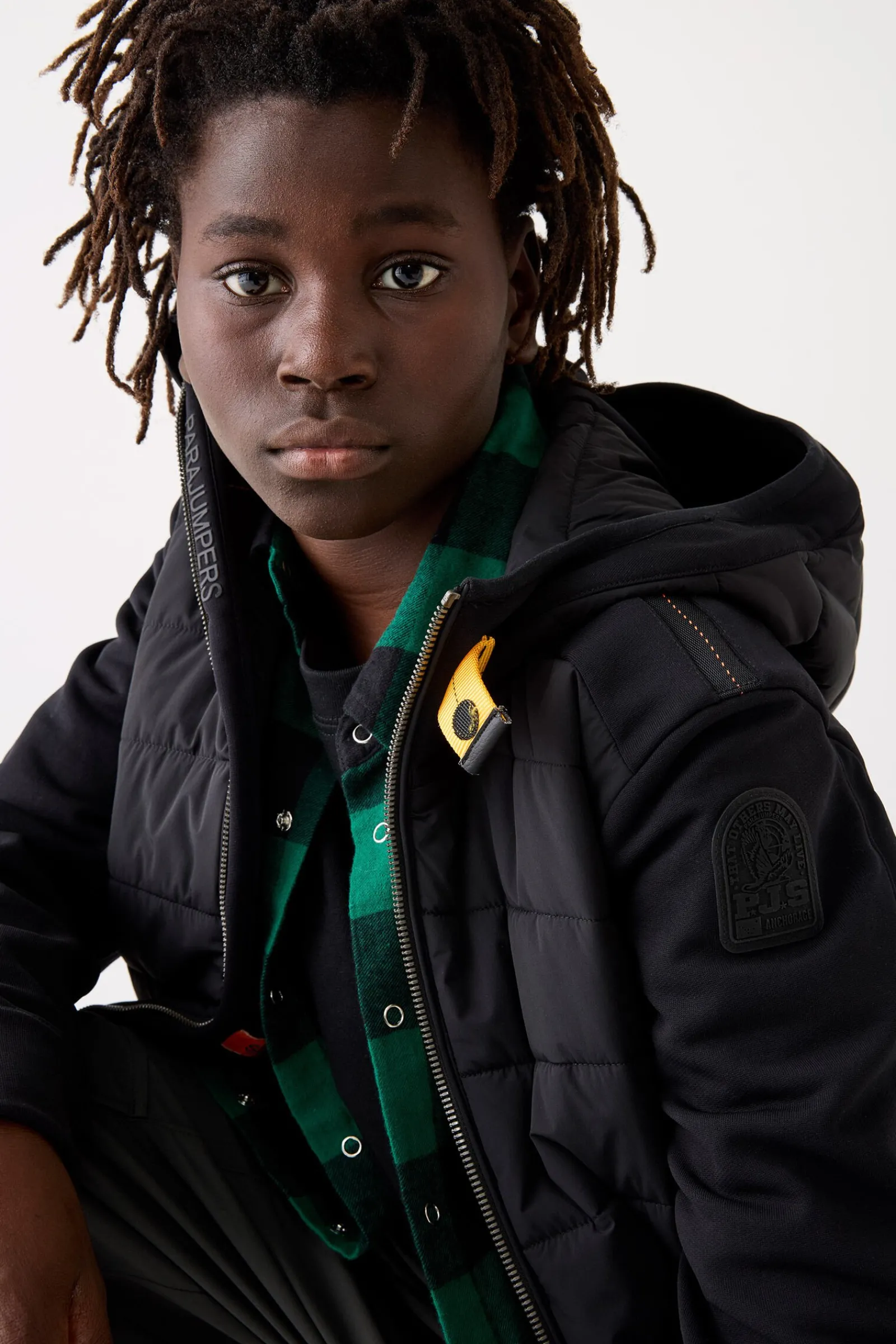 Parajumpers Jongens-MANFRED - HYBRIDE JAS BLACK