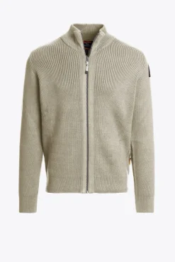 Parajumpers Tricot-MANNY - VEST MET VOLLEDIGE RITS BONE