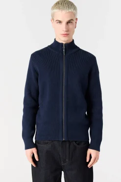 Parajumpers Tricot-MANNY - VEST MET VOLLEDIGE RITS BONE