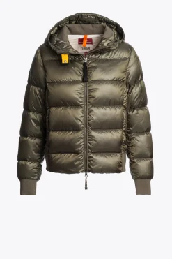 Parajumpers Donsjassen-MARIAH - DONSJACK MET CAPUCHON OLIVE GREY