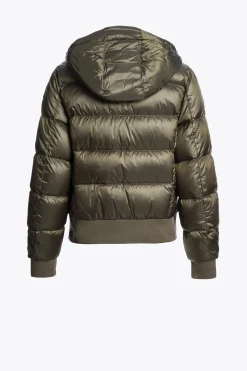 Parajumpers Donsjassen-MARIAH - DONSJACK MET CAPUCHON OLIVE GREY