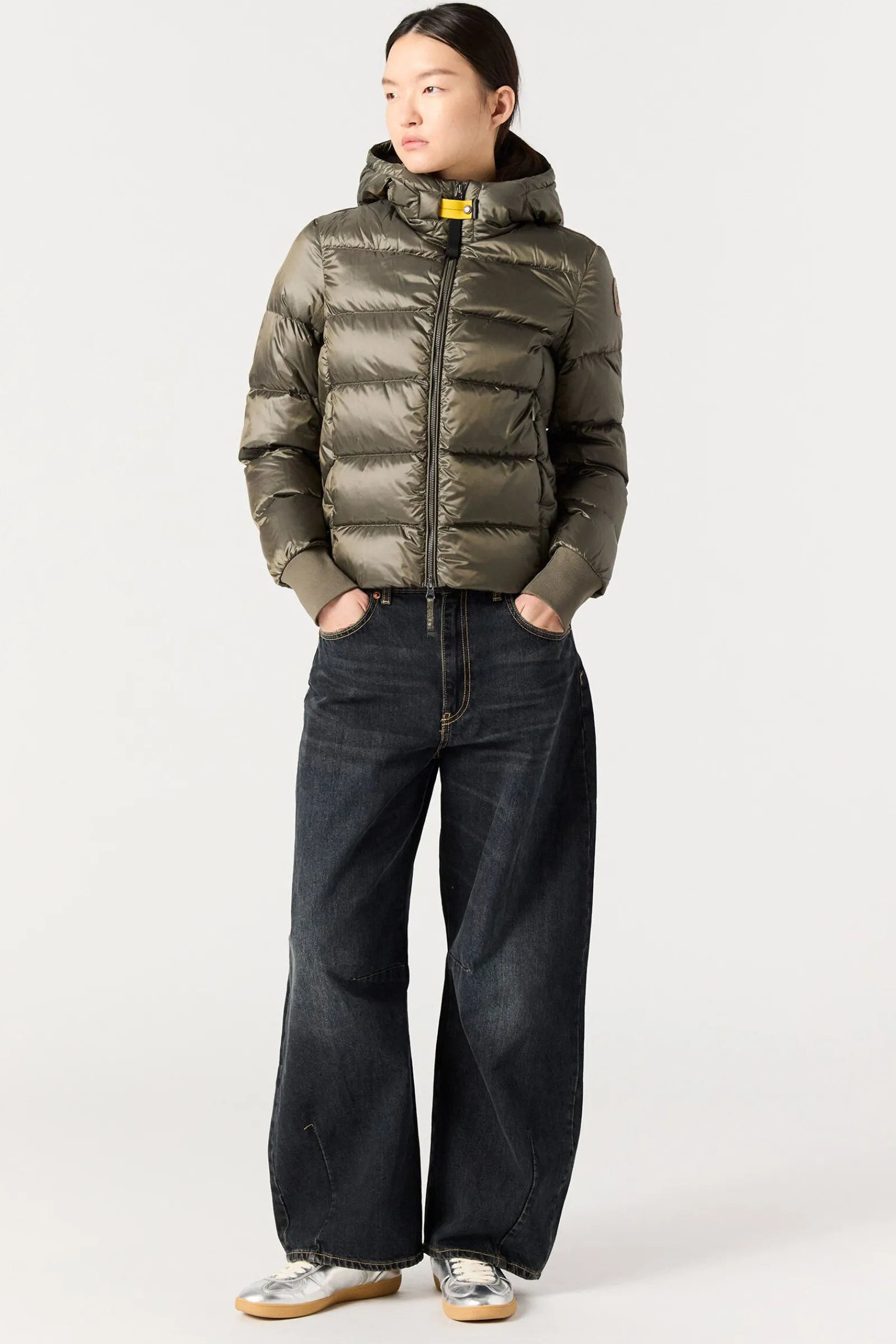 Parajumpers Donsjassen-MARIAH - DONSJACK MET CAPUCHON SILVER - GREY