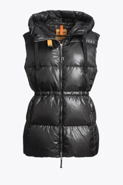 Parajumpers Gilets|Donsjassen-MICOL - GILET MET CAPUCHON BLACK