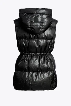 Parajumpers Gilets|Donsjassen-MICOL - GILET MET CAPUCHON BLACK