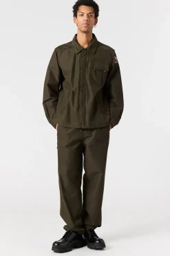 Parajumpers Overhemden-MIURA - OVERSHIRT DEEP MOSS