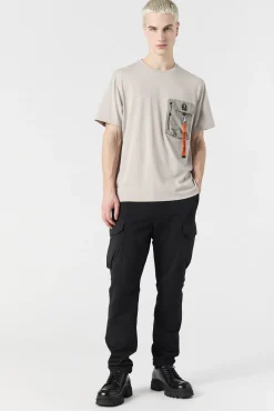 Parajumpers Polos En T-Shirts-MOJAVE - T-SHIRT CHATEAU GREY-NOWHERE