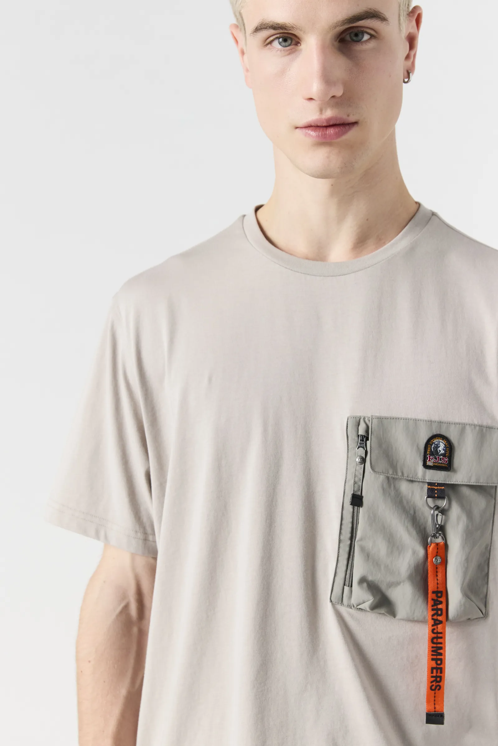 Parajumpers Polos En T-Shirts-MOJAVE - T-SHIRT CHATEAU GREY-NOWHERE
