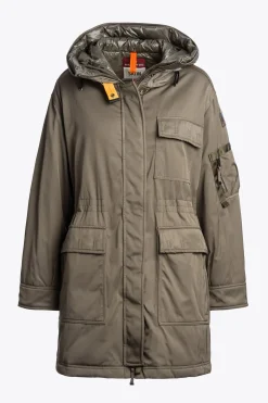 Parajumpers Parka|Jasjes-NETTIE - PARKA MET CAPUCHON OLIVE GREY