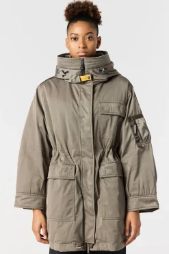 Parajumpers Parka|Jasjes-NETTIE - PARKA MET CAPUCHON OLIVE GREY