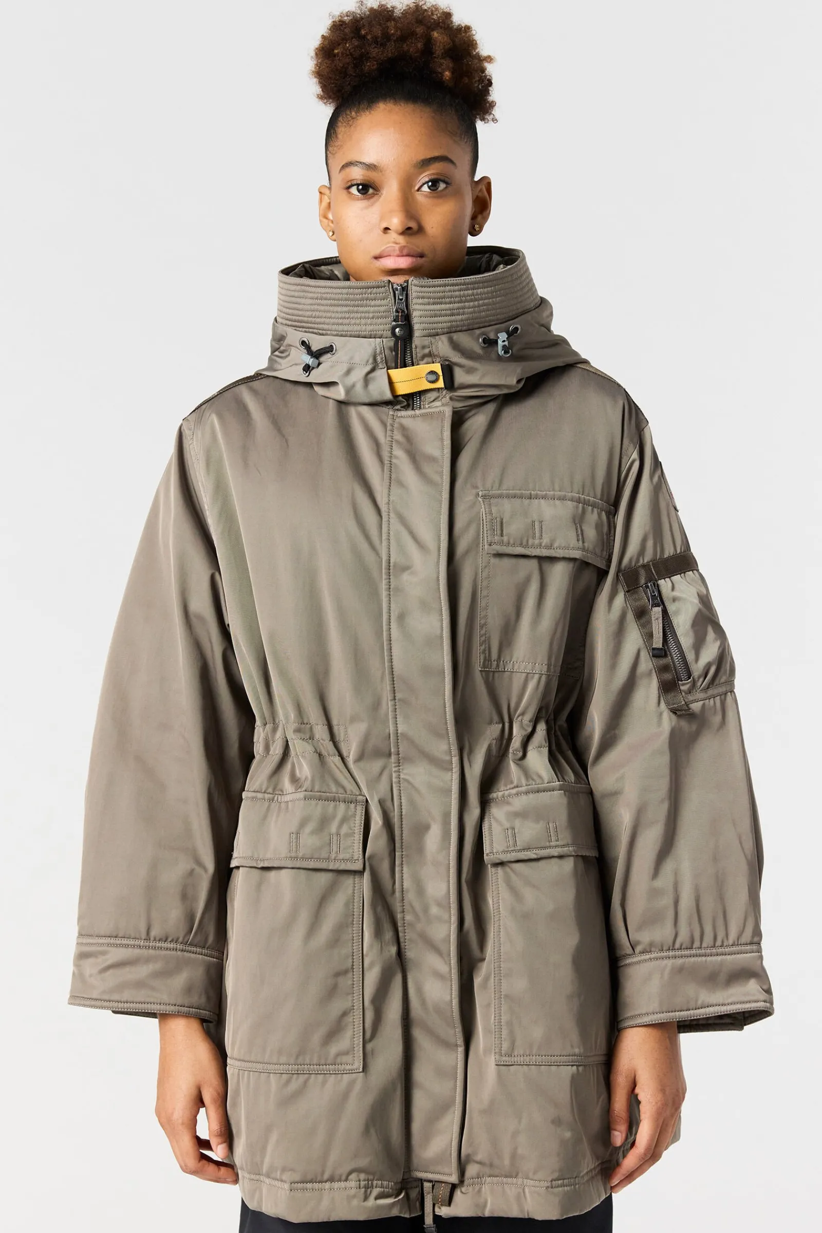 Parajumpers Parka|Jasjes-NETTIE - PARKA MET CAPUCHON OLIVE GREY