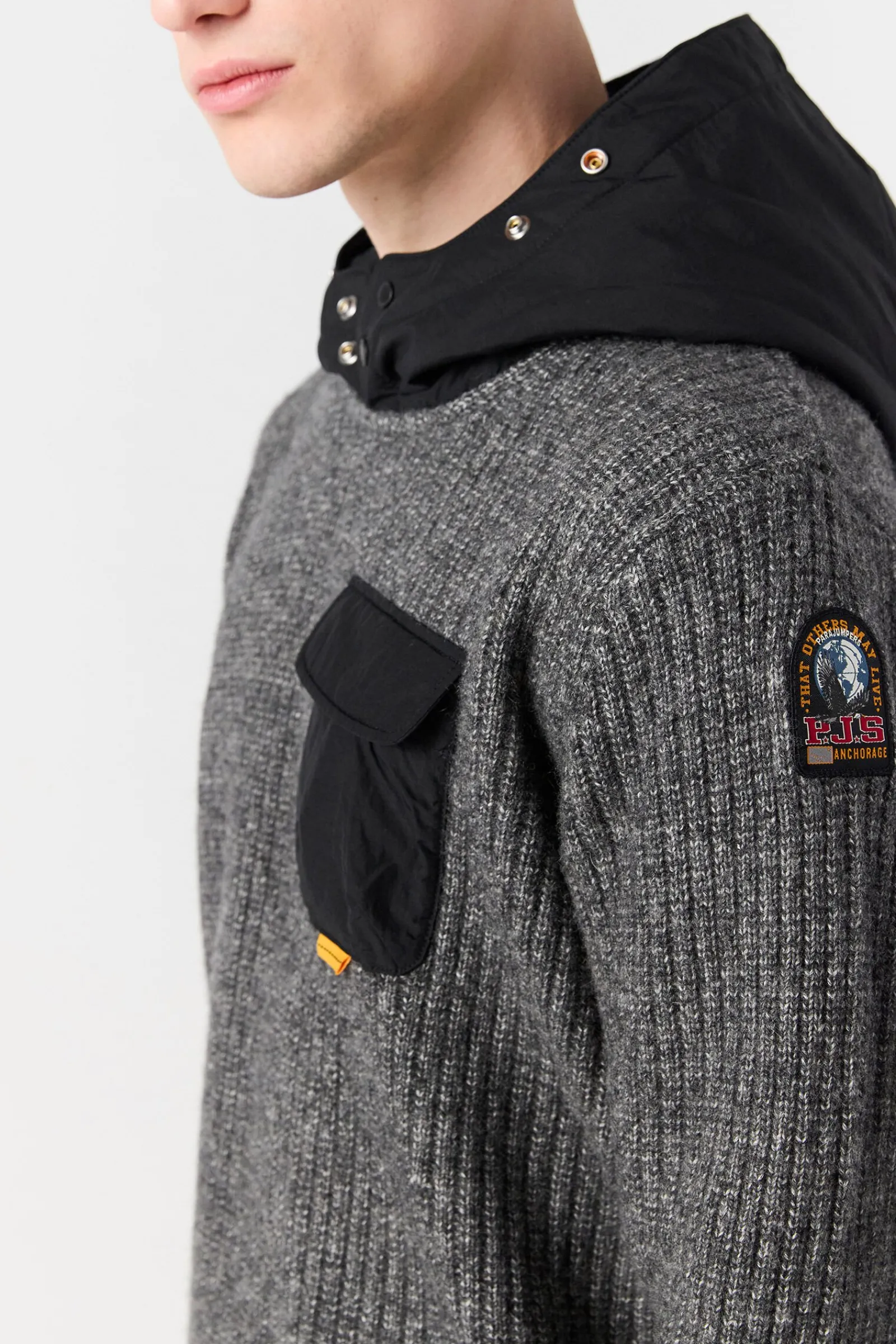 Parajumpers Tricot-NOTAK - SWEATER MET RONDE HALS BLACK