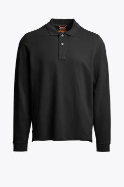 Parajumpers Polos En T-Shirts-OBERON - POLO MET LANGE MOUWEN BLACK