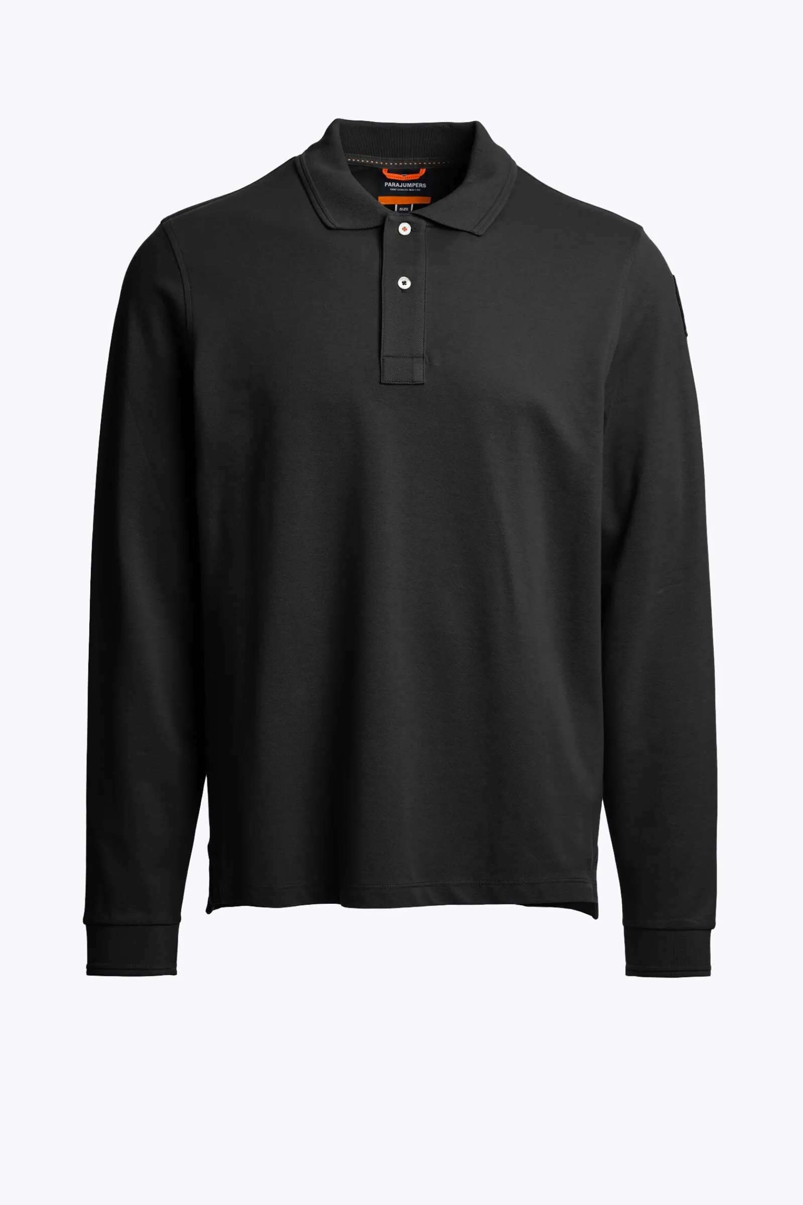 Parajumpers Polos En T-Shirts-OBERON - POLO MET LANGE MOUWEN BLACK