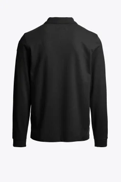 Parajumpers Polos En T-Shirts-OBERON - POLO MET LANGE MOUWEN BLACK