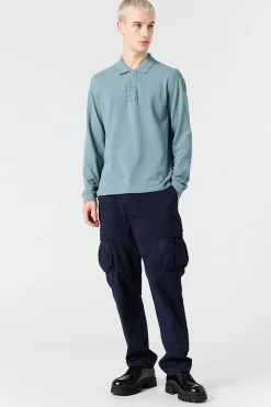 Parajumpers Polos En T-Shirts-OBERON - POLO MET LANGE MOUWEN BLACK