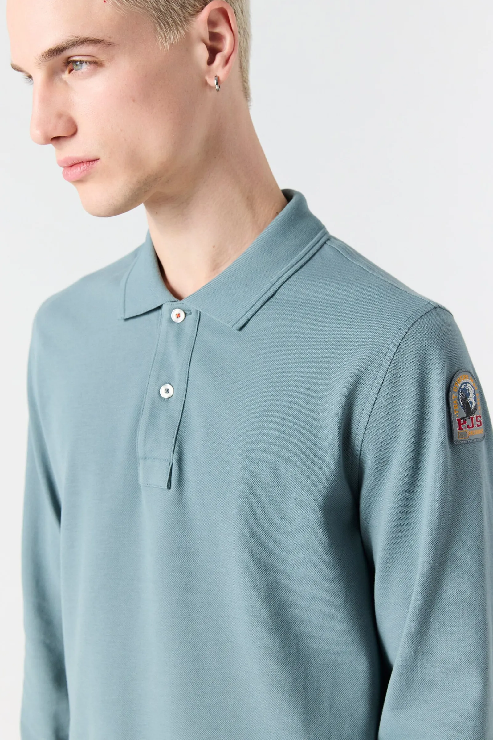 Parajumpers Polos En T-Shirts-OBERON - POLO MET LANGE MOUWEN BLACK