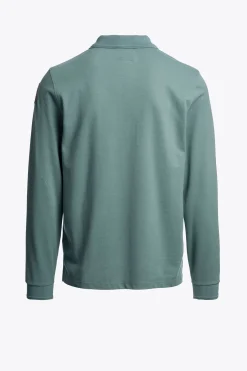 Parajumpers Polos En T-Shirts-OBERON - POLO MET LANGE MOUWEN PURITAN GREY