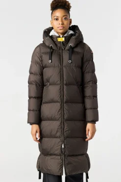 Parajumpers Donsjassen|Jasjes-PANDA - LANGE DONSJAS EARTH BROWN