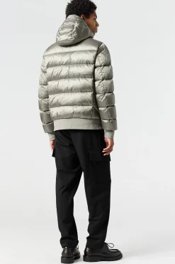 Parajumpers Bomberjacken|Donsjassen-PHARRELL - BOMBERJACK MET CAPUCHON PURITAN GREY