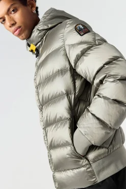 Parajumpers Bomberjacken|Donsjassen-PHARRELL - BOMBERJACK MET CAPUCHON PURITAN GREY