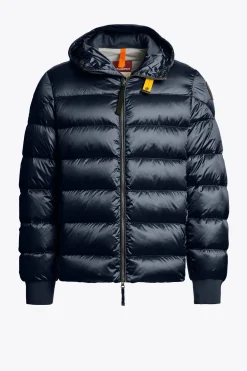 Parajumpers Bomberjacken|Donsjassen-PHARRELL - BOMBERJACK MET CAPUCHON BLUE NAVY
